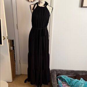 Forever 21 Black Halter Maxi Dress